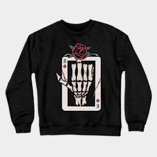 Rose and skull Crewneck Sweatshirt